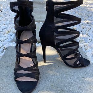 Sexy Suede Ankle High Heels